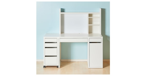 Ikea micke 2024 desk 142x50cm white
